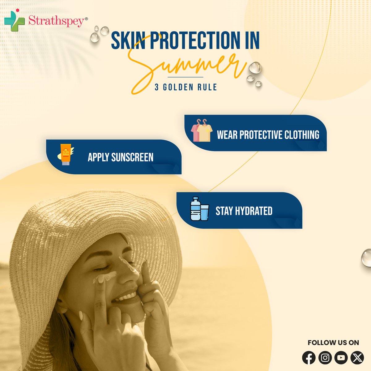 Beat the summer heat with these 3 essential rules for skin care! 📷📷
..
.
#strathspey #strathspeylabspvt #summer #skincare #sunscreen