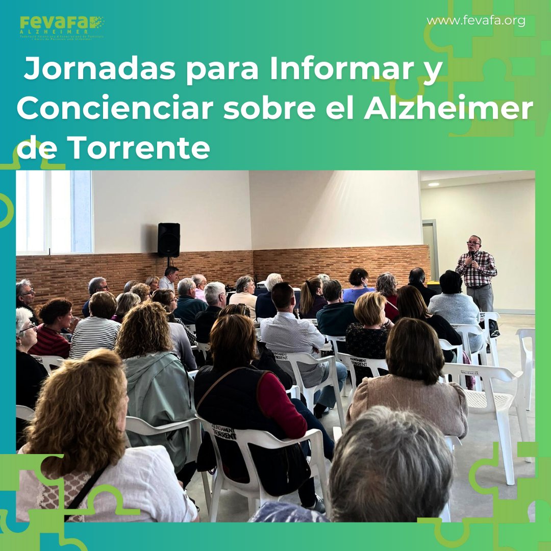 FEVAFAAlzheimer's tweet photo. Jornadas para informar y concienciar sobre el Alzheimer en Torrente con 2 sesiones impartidas por el Dr. César Rodríguez, psiquiatra geriátrico y miembro del comité de expertos de FEVAFA.
#FEVAFA #fevafaalzheimer #Alzheimer https://t.co/38nXm3DpD6