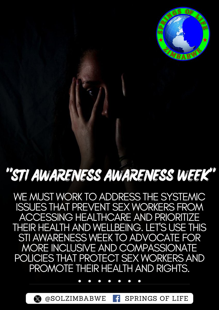 As we mark STI Awareness Week, it's essential to acknowledge the unique challenges faced by sex workers in accessing prevention and treatment services for sexually transmitted infections (STIs) @_ARASAcomms @AdultRapeClinic @AfricaSexWork @Aidsfonds_intl @PEPFAR @iasociety