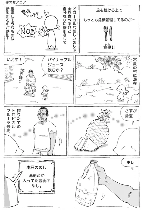 海外の南国ジュースの謎めし。 