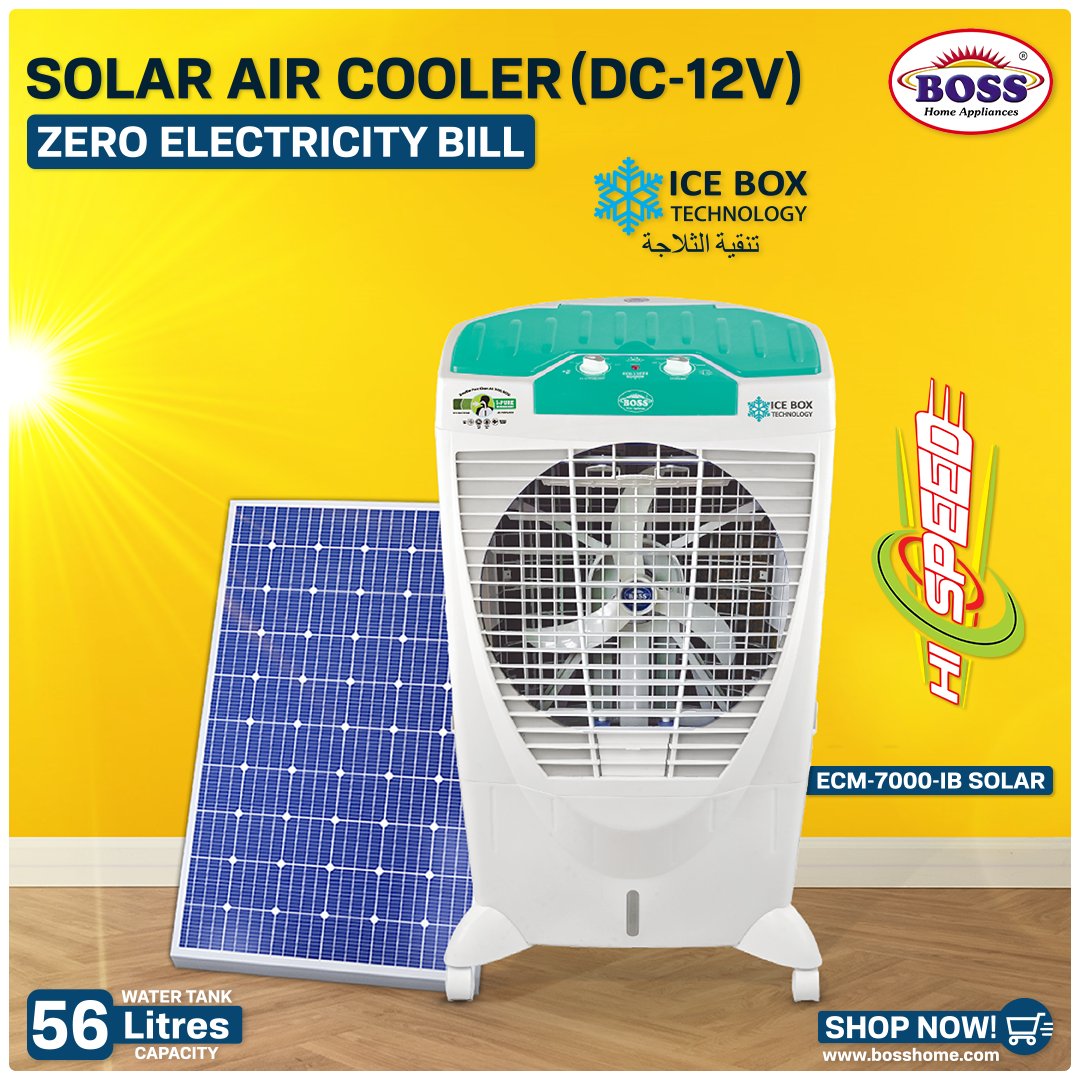 𝗦𝗼𝗹𝗮𝗿 𝗔𝗶𝗿 𝗖𝗼𝗼𝗹𝗲𝗿 𝗘𝗖𝗠 𝟳𝟬𝟬𝟬-𝗜𝗕 (𝗚𝗿𝗲𝗲𝗻)
bosshome.com/.../solar-air-…

BOSS Home Appliances 

#aircooler #solaraircooler #solarpower #solarsystem #BossHomeAppliances #bossaircooler #solaraircooler #DC12V #solarpower #solartechnology #Trending