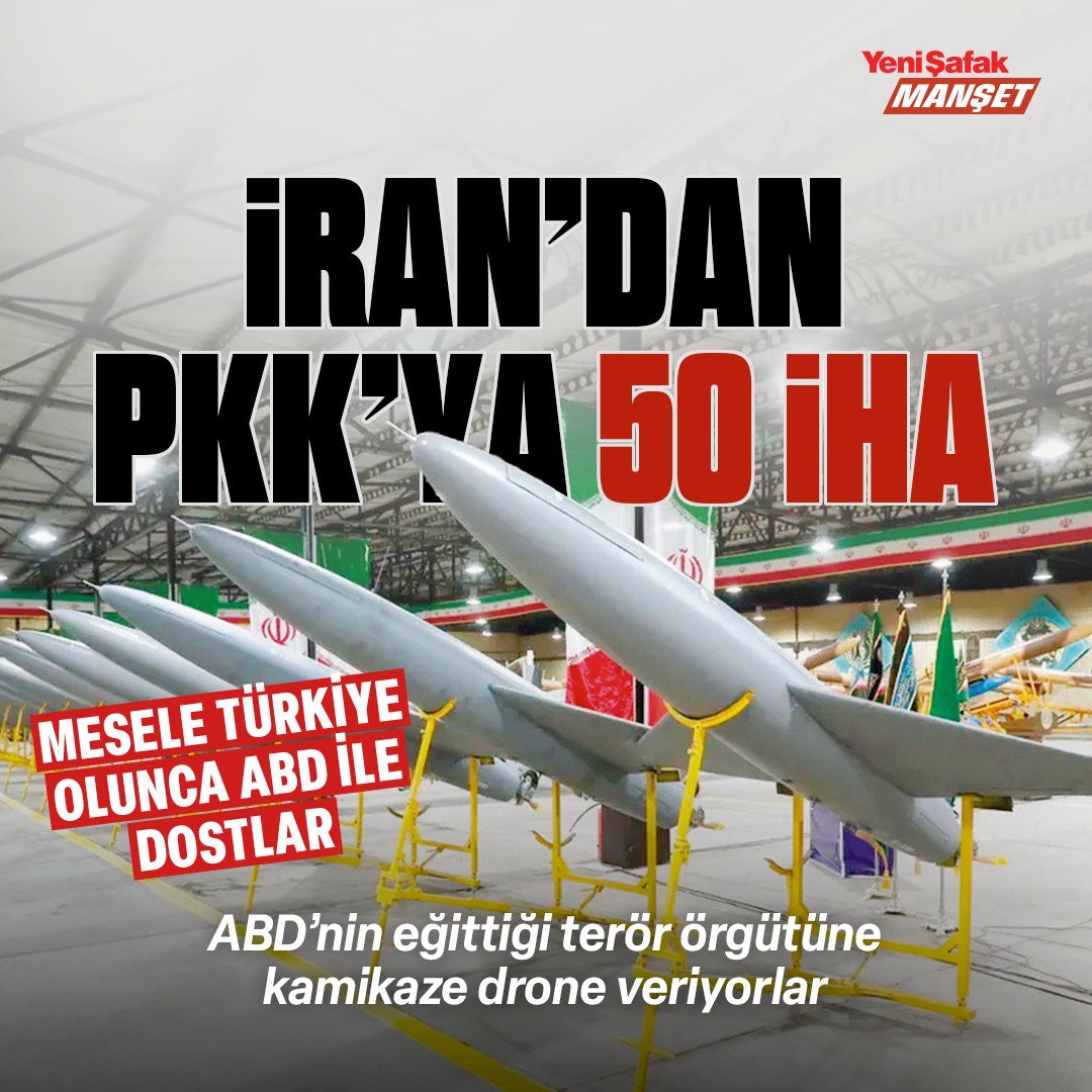 📌KÜFÜR TEK MİLLETTİR! İran,ABD’nin İHA eğitimi verdiği PKK'ya Türkiye’ye karşı kullanabileceği 50 adet kamikaze dron veriyor İlk parti Talabani’nin yönetimindeki KYB ve bazı Haşdi Şabi grupları aracılığıyla PKK’ya teslim edildi Batı karşıtı Çin Rus İran ittifakını hatırlayın