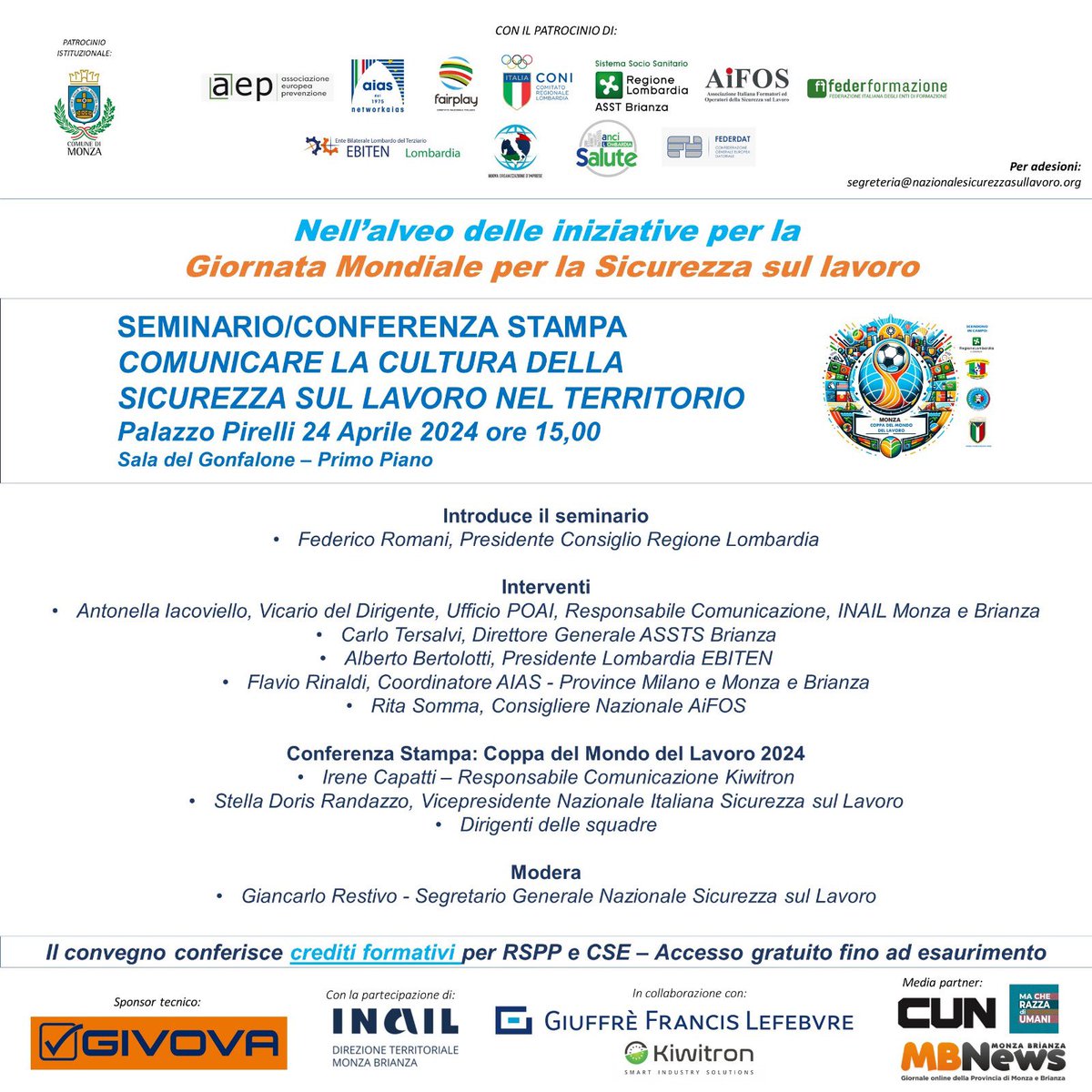 Nazionale Italiana Sicurezza sul Lavoro - APS tweet media