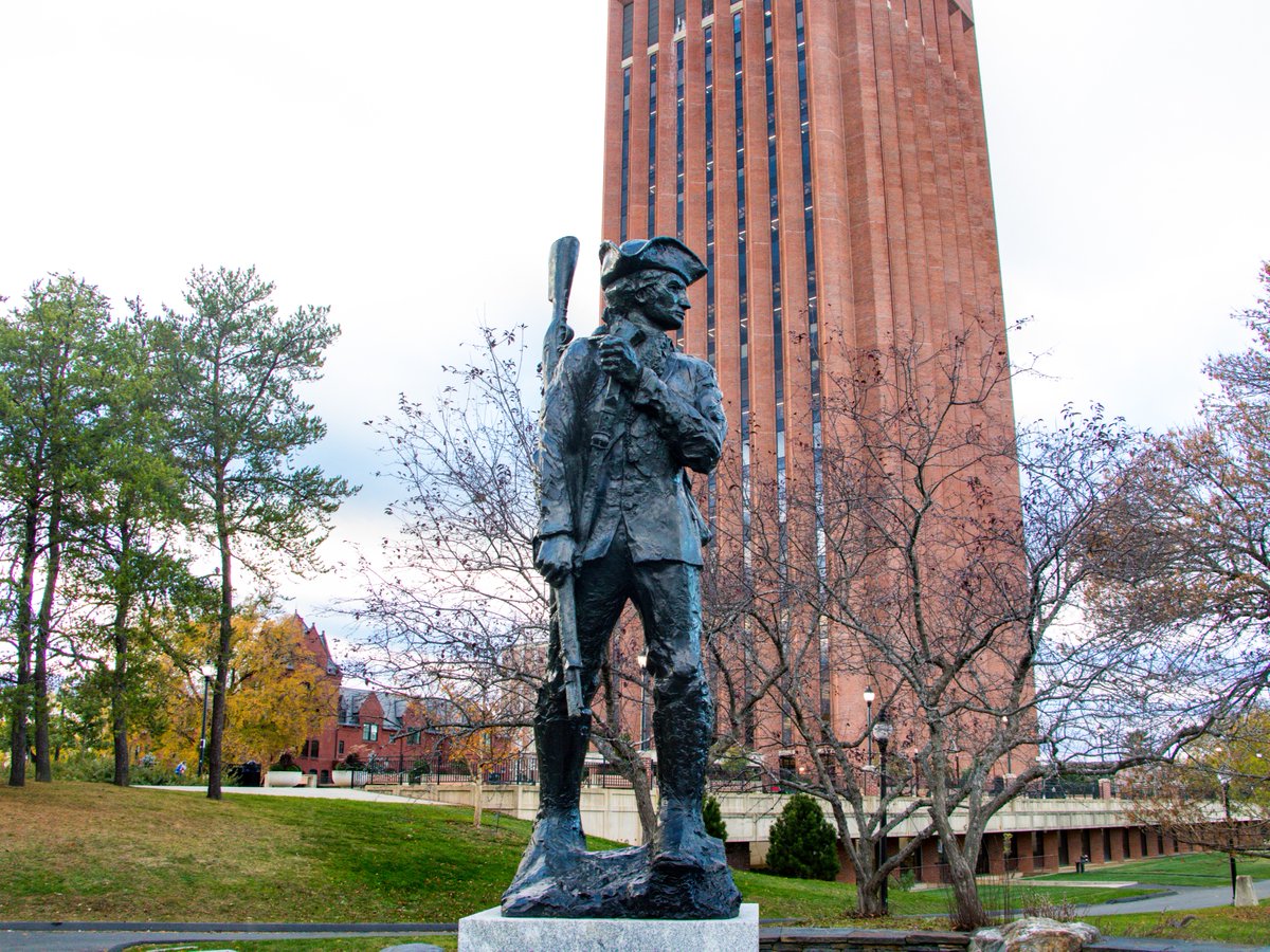 Happy Patriots' Day, Massachusetts! Classes are not being held, and many university offices and services are closed. See you tomorrow, #UMassAmherst!