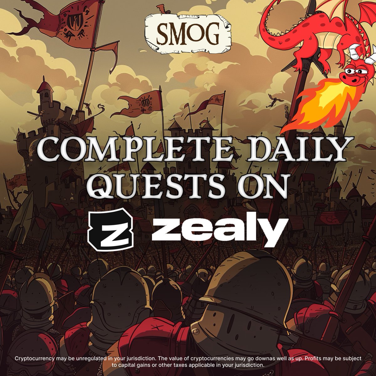 SMOGToken's tweet photo. Looking for a new adventure? 🚀

Get ready to set sail on an epic #Memecoin journey! 🐲

Welcome #SMOG with open arms! 💨

Embark on daily missions! 🎮

Opportunities to earn rewards! 🎁

Climb the ranks and become the ultimate #Dragon champion! 🏆

https://t.co/3EQxvQwsw3 https://t.co/eXHFVMlnK4