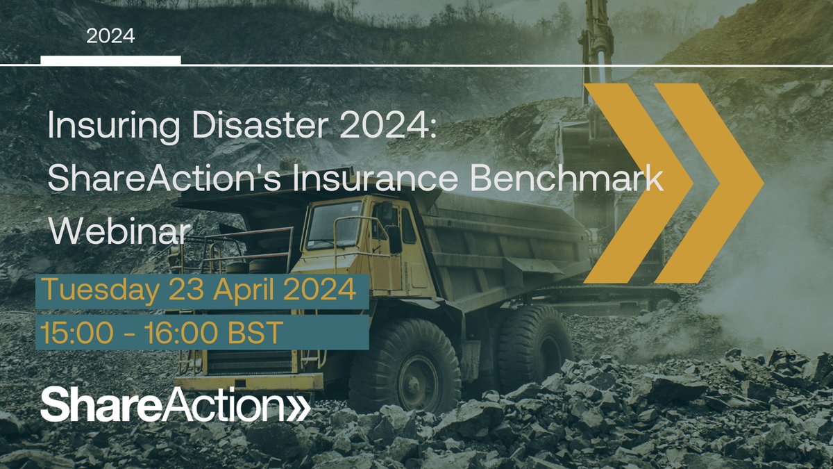 Insurance companies are failing to meet the standards required to address global social & environmental crises. Join us for a webinar where we'll diver deeper into the findings of our latest assessment of the insurance sector. pulse.ly/5nuzzclcvo
