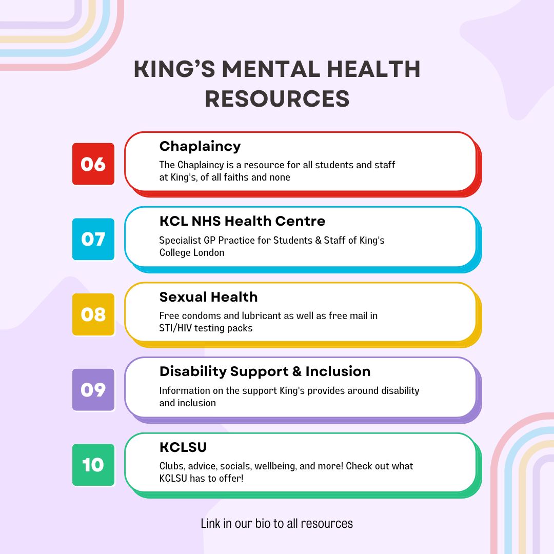 Remember, even though exams and projects can cause stress, it's crucial to prioritise your mental well-being. King's students have access to a variety of resources to assist you. Your mental health is just as important as your academic success! buff.ly/3Uh3oZJ
