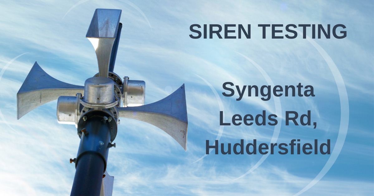 Syngenta will be testing its public warning siren tomorrow, Tuesday 16 April. This is only a test so don’t be alarmed. The sirens are tested annually in case of an emergency and will be sounded at intervals between 11am and 2pm. For more information visit: orlo.uk/iX5iz