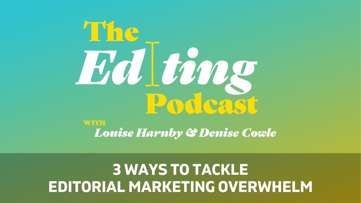 Struggling with marketing as an editor or proofreader? Tune into The Editing Podcast where Harnby and Cowle share 3 helpful tips to conquer your fears! Listen here: louiseharnbyproofreader.com/blog/the-editi…