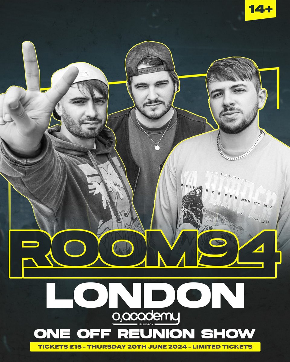 WE’RE BACK! 💥 After a 7-year hiatus, we’re excited to announce a one-off reunion show in London this summer. 
Pre-sale starts this Wednesday at 10am. 

Sign up at room94reunion.com for the exclusive pre-sale password 

Tickets are very limited and once they’re gone…