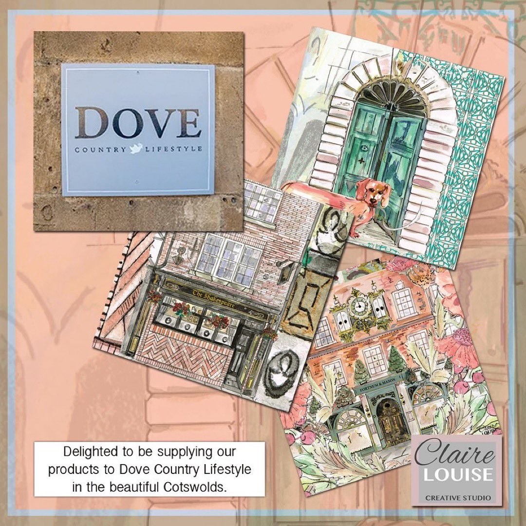 Happy to have a lovely new stockist in the beautiful Cotswolds. You can now purchase our greeting cards at Dove Country Lifestyle. 🕊️ 
•••
#newstockist #cotswolds #gifts #giftshop #chippingcampden #cards #stockist #dovecountrylifestyle #clairelouise