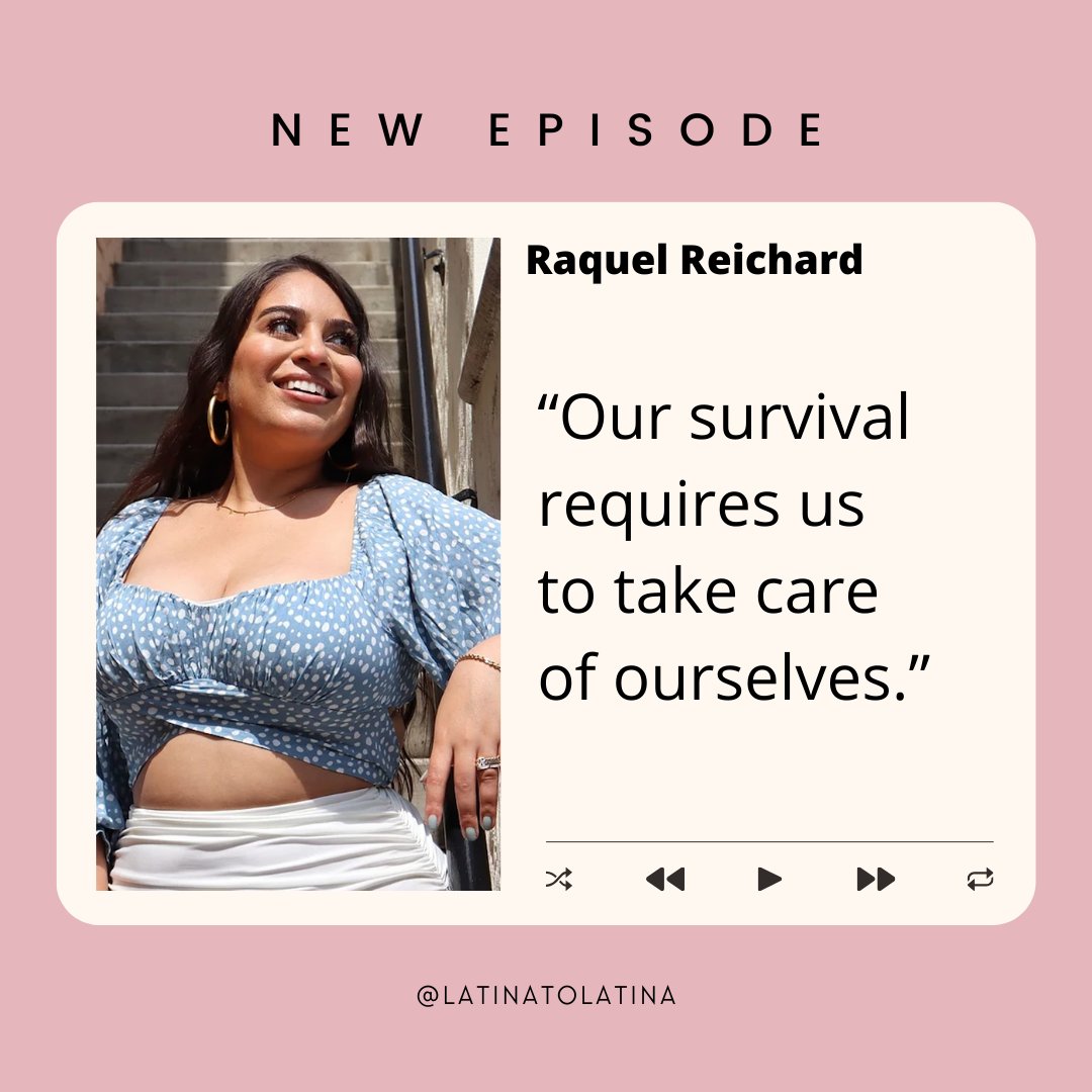 🔆 NEW EPISODE FT. @RaquelReichard She wrote her book, Self-Care for Latinas: 100+ Ways to Prioritize & Rejuvenate Your Mind, Body, & Spirit, deep in her own grief, a year after suddenly losing her best friend. 🎙️Listen: ow.ly/f8NP50Q37uY