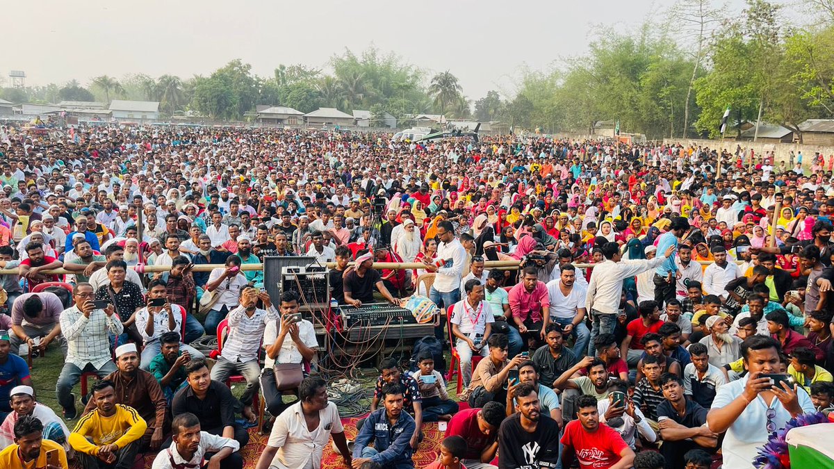 Delighted to address the large gathering in Lahorighat who came to show their support for our candidate Haji Aminul Islam.