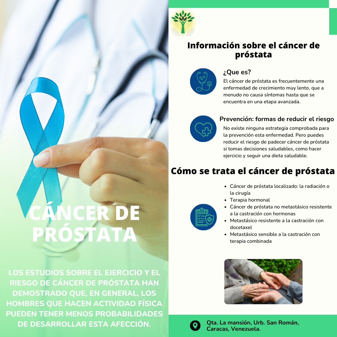 💡 Conoce sobre el cáncer de prostata hoy. 

#cancerdeprostata #saludmasculina #prevencion #geriatricoelisa #geriatricoencaracas #geriatricocaracas #geriatricovenezuela