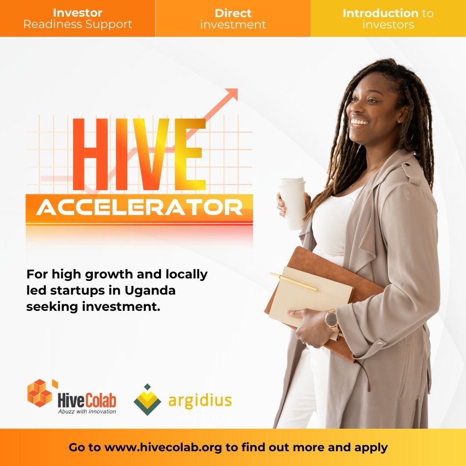 #hiveaccelerator Grow your #startup with The Hive Accelerator Cohort 2! We're boosting 20 Ugandan #startups in #Agtech, #Medtech, #Edtech, #Fintech, & #Govtech. Offering $15,000 investment, mentorship, & more. Apply here bit.ly/4d0wdRp by the 24th April 2024.