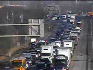 An #Amherst I-90 West & I-290 East #TrafficAlert - accident Thruway west before the inbound 33 on ramp blocks the right shoulder - major delays back onto the 290 east - minor accident 290 east right shoulder past Sheridan Drive