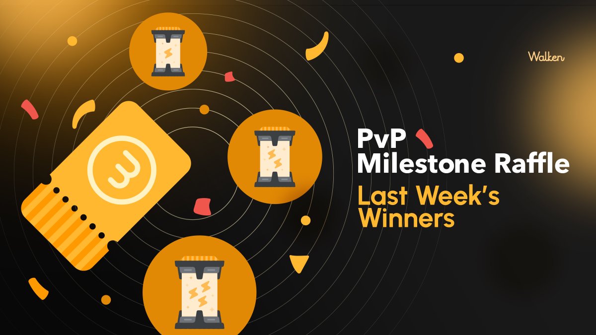 💫 🎟 Congratulations to the 7th PvP Milestone Winners Let's give a big round of applause to the luckiest 100 winners of our latest PvP Milestone Raffle 🎟, splitting a 500,000 $WLKN prize pool! 📃 shorturl.at/kuzJY We're calling all players to gear up for the next PvP…
