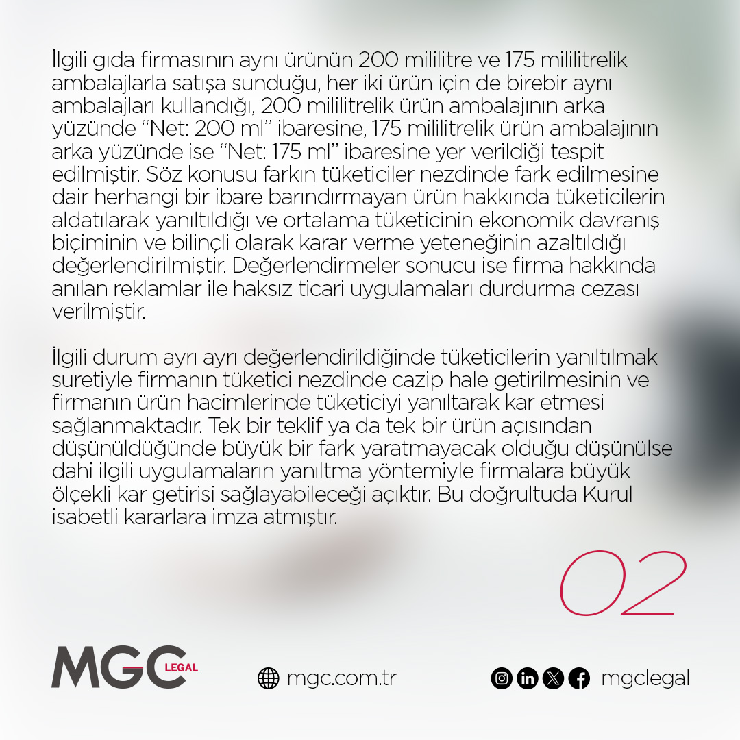 Reklam Kurulu Önden Yüksek Teklif Vermeye ve Aynı Ürünün Farklı Hacimlerde Olmasına Ceza Verdi
