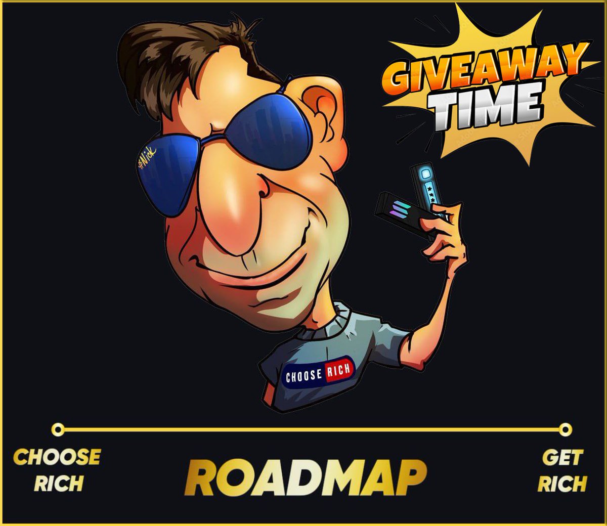 richnicksol's tweet photo. Giveaway Time 🎉 100k $NICK  🎁

Rules to enter

🔁 Follow @richnicksol 
❤️ Like + RT
✅ Join https://t.co/t02BF8YJIV

50k $NICK for 5 random winners 

🎉 +50k $NICK for the best meme in comment 👇

Remember Choose Rich 💸

https://t.co/sTcfPkyOS7

Result in 72 hours🤞 https://t.co/wJInnTB00I