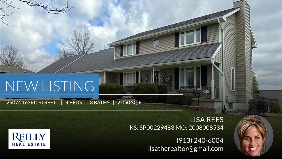 lisarees's tweet photo. 📍 New Listing 📍 Take a look at this fantastic new property that just hit the market located at 25074 163rd Street in Leavenworth. Reach out here or at (913) 240-6004 for more information

Lisa Rees - Reilly Real Estate
Realtor® i... https://t.co/woTBNYiyFD https://t.co/BgmL823oU6