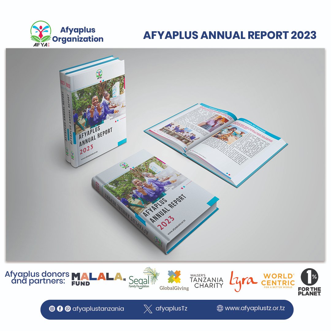 AfyaplusTz's tweet photo. We are thrilled to announce the release of our 2023 Afyaplus Organization Annual Report 📈.

Dive deeper into our journey by clicking the link in our bio. Explore the full report now available on our website!

@Malalafund @SegalFoundation @Globalgiving @worldcentric @1PercentFTP https://t.co/IyeESV7prI