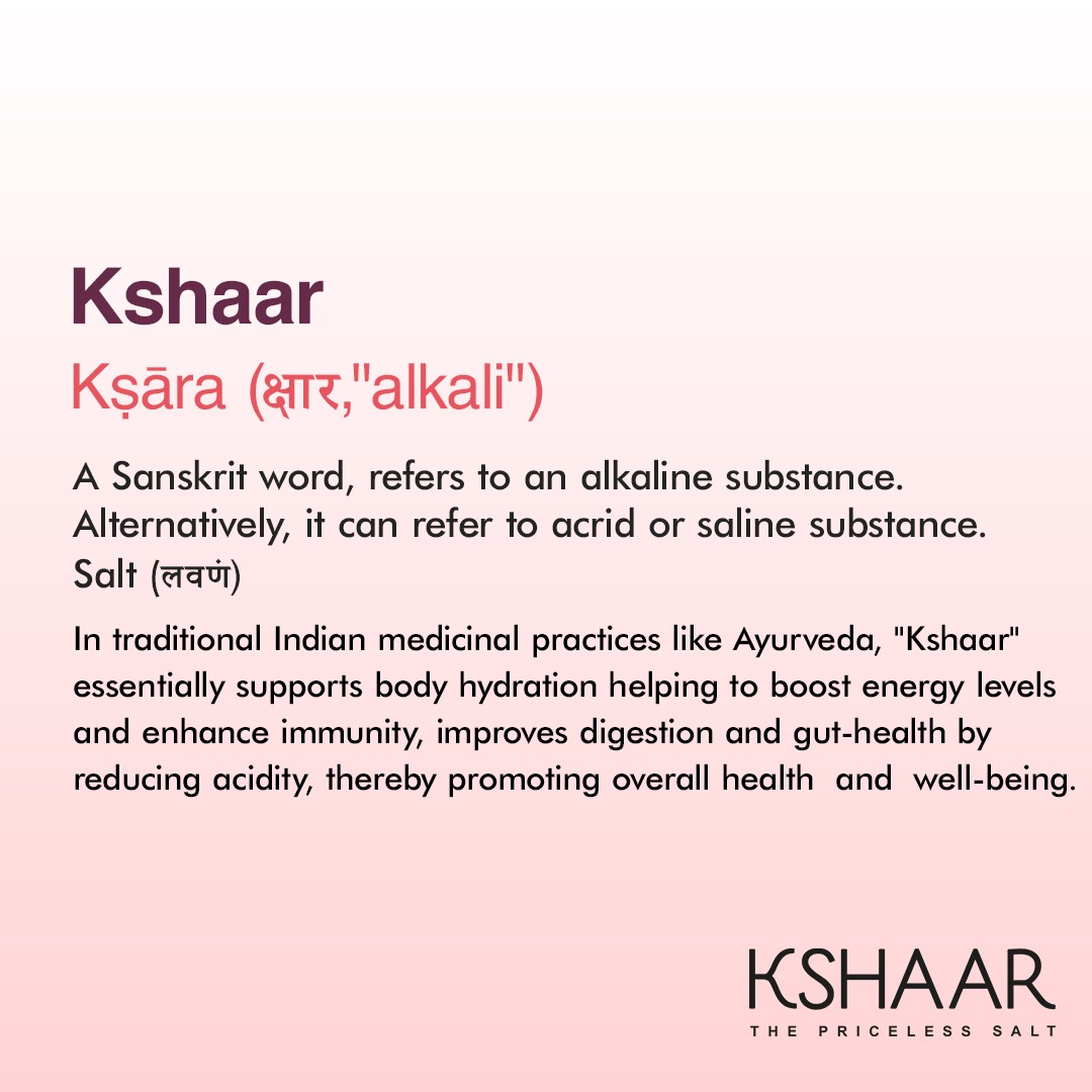 KshaarS's tweet photo. Exploring the Sanskrit Term 'Kshaar', which embodies the essence of alkaline substances, offering insights into Ayurvedic practices for holistic well-being. 

To shop, visit https://t.co/7h7pik3COT, or find Kshaar Salts on Amazon, Flipkart, Big Basket, and Jio Mart.

#KshaarSalt https://t.co/951pBx0Jvz