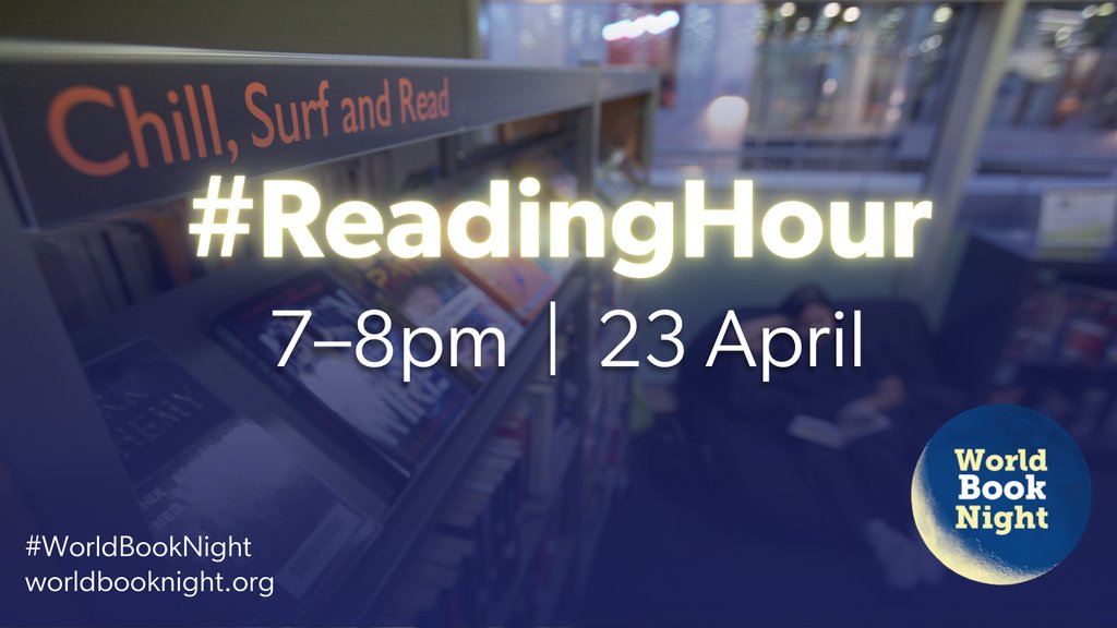Are you looking forward to the #ReadingHour?

For an hour (or part of it) between 7 and 8pm on 23 April, people across the nation stop what they're doing and read. It's a perfect way to time to yourself and relax 😴

What are you planning to read?

🌘 worldbooknight.org