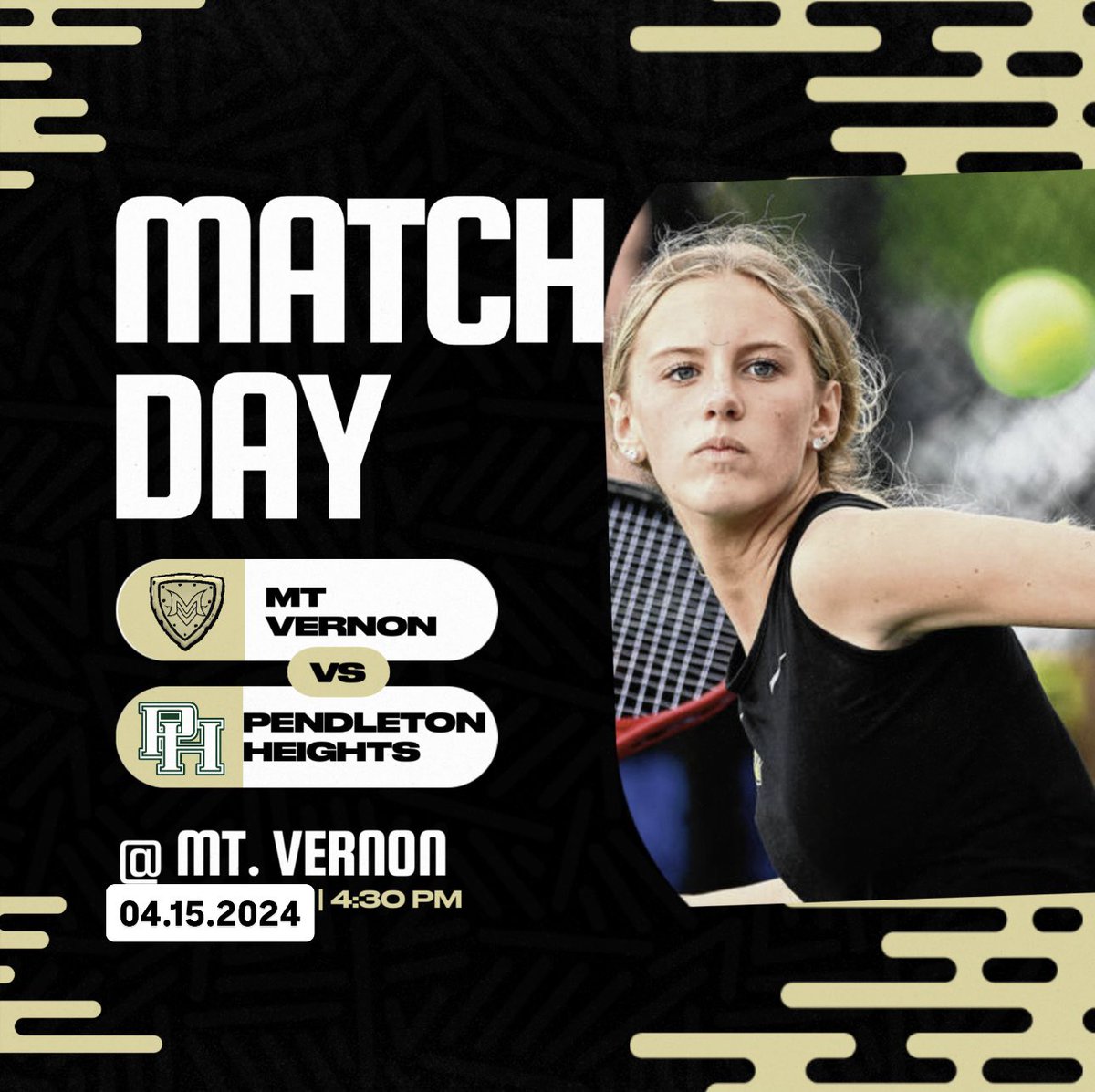 #MatchDay

Reduce, Reuse, Recycle! We’re going to try this again! The sun is out, so come out and support the Girls in their first home match today against Pendleton Heights! 

🎾 >> Girls Tennis
🆚 >> Pendleton Heights
📍 >> Mt. Vernon High School
⏱️ >> 4:30pm

#DefendTheShield