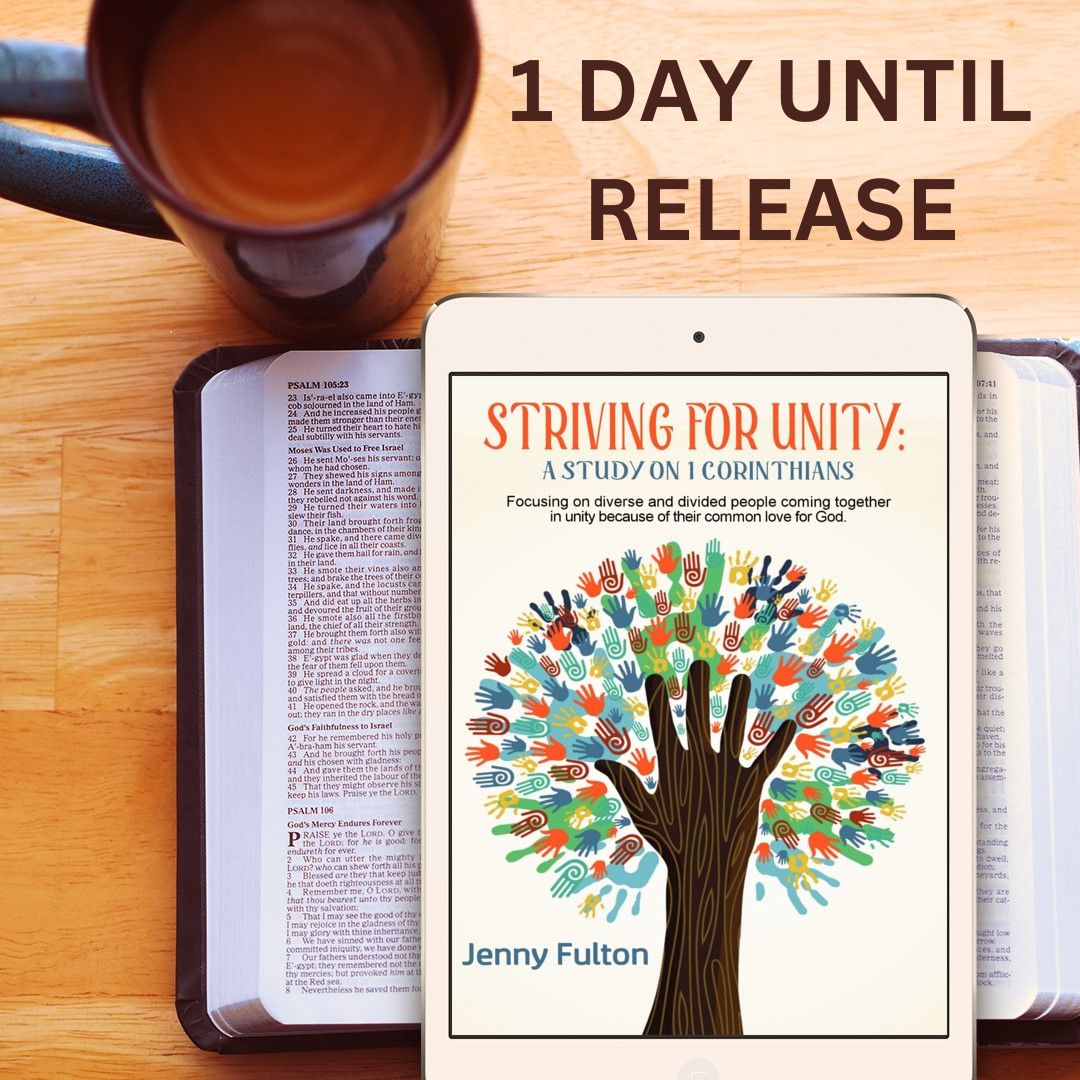 AuthorFulton's tweet photo. MY FIRST BIBLE STUDY RELEASES TOMORROW!
*Published by Foundations Book Publishing
*Book Cover art by Dawne Dominique with Dusk til Dawn Designs
*Graphic created by Keri Lynn Ranger
#biblestudy #1Corinthians #upcomingrelease #Christianity #strivingforunity #unity #UnityInFaith https://t.co/Md0nnQO0GB