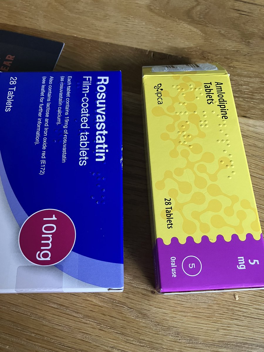 I take Ramipril & Amlodipine tablets for blood pressure.

Collected prescription on Friday.

Stonking headache since Saturday. 

Blood pressure was 138/88 earlier.

Spot the mistake!

#nhsisbroken #OpFortitude #OpRestore
#VeteransCovenant #OpCourage