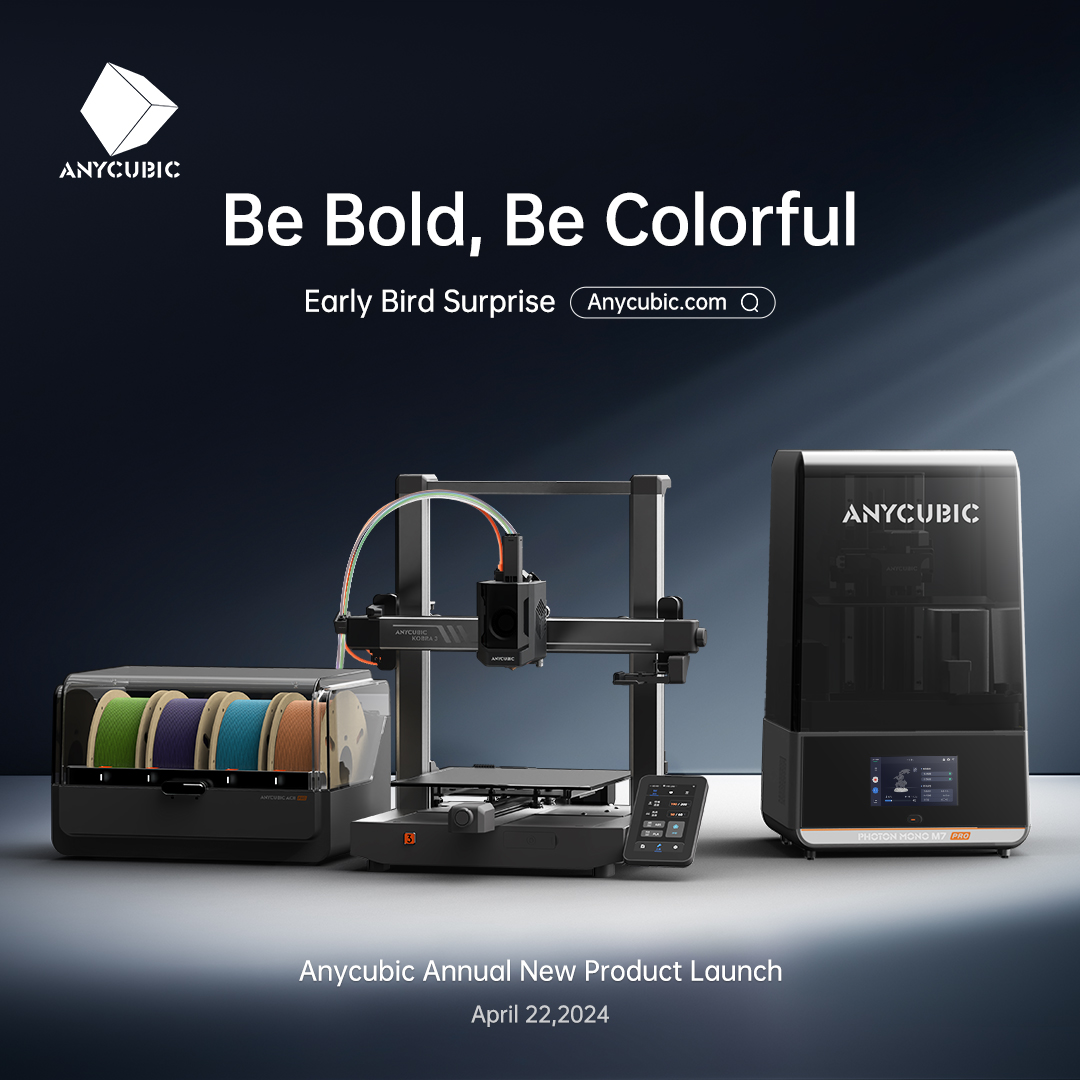Huddle! Huddle! Anycubic Kobra 3 Combo and Photon Mono M7 Pro are here! 
Subscribe to win the True Multi-color 3D Printer Anycubic Kobra 3 Combo with 30 units ONLY!   bit.ly/49DJlcg
Join our AMA about new products on Makeronline! bit.ly/3U1BWxE