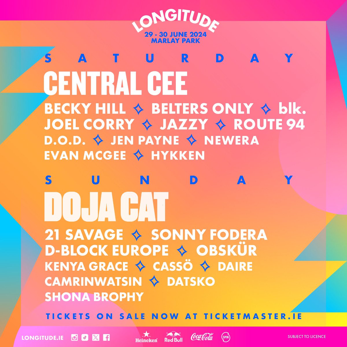 🚨 Longitude 2024 Day by Day Lineup 🚨 @longitudefest 2024 is fast approaching and we have the exclusive on the weekend lineup! Do you want to be at this amazing weekend? Keep SPIN loud and make sure you’re following us for your chance to win!🙌 #longitude #breaking