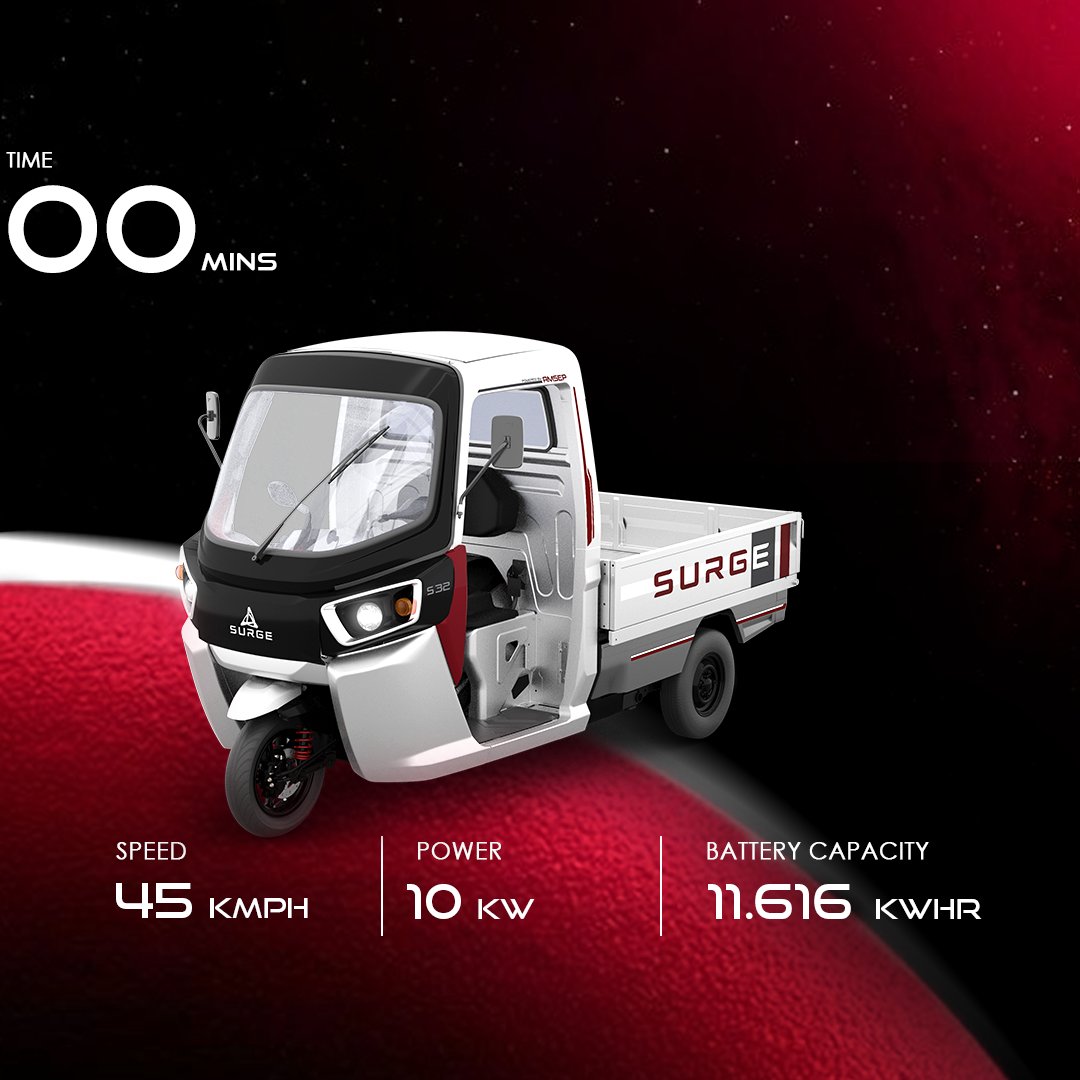 Surge S32 unleashes a thrilling speed, powerful performance, and enough battery life to keep you going. Get ready for an electrifying ride!

#SurgeS32 #Surge #EV #Sustainable #ElectricVehicle #EScooter #Eauto #3W #2W