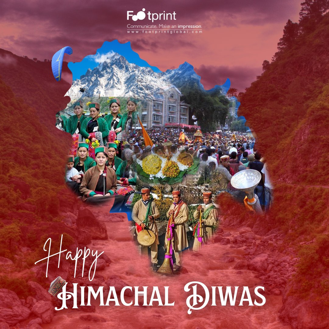 FGCTweets's tweet photo. Footprint wishes you a Happy Himachal Day. Let's celebrate the beauty and rich culture of this state!

#HimachalDay #HappyHimachalDay #HimachalDiwas #HimachalPradesh https://t.co/VXrjrdSzrx