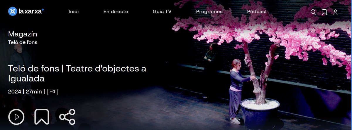 🎭VINCLES FAMILIARS🎭

▶️MIRA EL PROGRAMA: laxarxames.cat/movie-details/…

👉Lluna plena @heartbreak_cia @Alex_Rigola 
👉El zoo de vidre @cia_laperla29 
👉Per a tu #salamelmac
👉Una bellissima giornata <a href="/KernelDT/">Kernel Dance Theatre</a> 

#teatre #dansa #família #escena 

<a href="/laxarxames/">La Xarxa+</a> 
<a href="/CanalTerrassa/">Canal Terrassa</a>