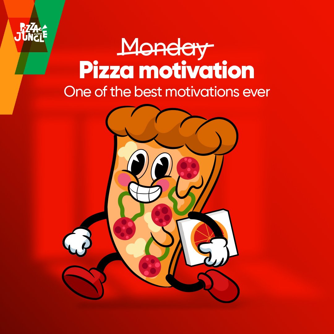 Who needs Monday motivation when you have pizza motivation 😌 #pizzajungle #pizza #PizzaJungleNG