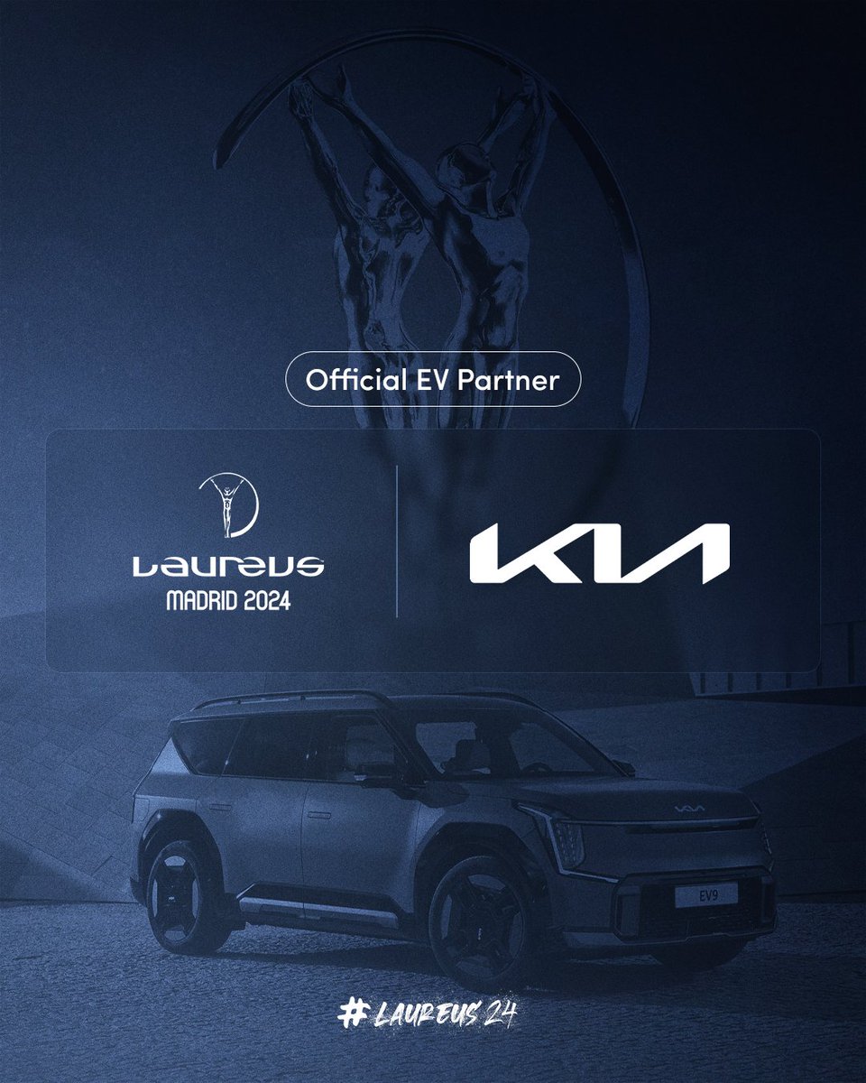 Kia 🤝 Laureus World Sports Awards 2024 We're proud to announce that @kiaespana will be the official EV partner of the 2024 Laureus World Sports Awards in Madrid. #Laureus24 | #MovementThatInspires