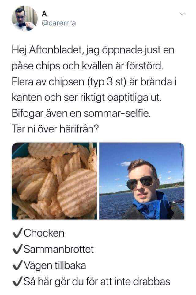 Bra hån mot skvallerblaskan 😄