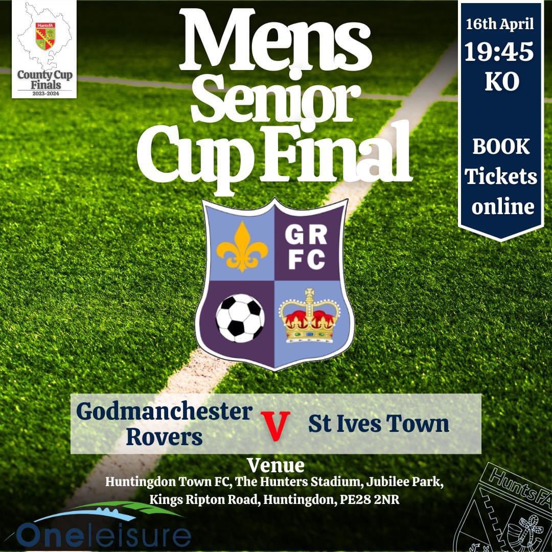 GoddyRoversFc's tweet photo. Tomorrow evening our 1st Team are in the cup final V @stivestownfc  7.45pm kick off 💙⚽️💙 tickets are on line @HuntsFA @utdcos @GoddyNews @squeezefootball @GoddyTownFC @UCLFanZone 

https://t.co/G365Xfmigz… https://t.co/BiVToGg5DQ