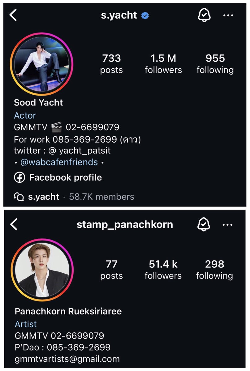 Broccoli here is happy to know that BounPrem together join the big family, and Santa too. 
But #GMMTV would you please also give Sammy, Yacht and Stamp some welcome posts?🥺

#sammysamantha #yacht_patsit #syacht #YAYA #soodyacht #stamppanachkorn #bb0un #prem_space #santapp