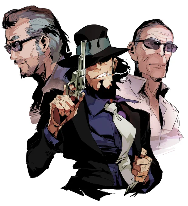 #一次創作作家のファンアート 軽い銃を使わないロマンに生きる男 