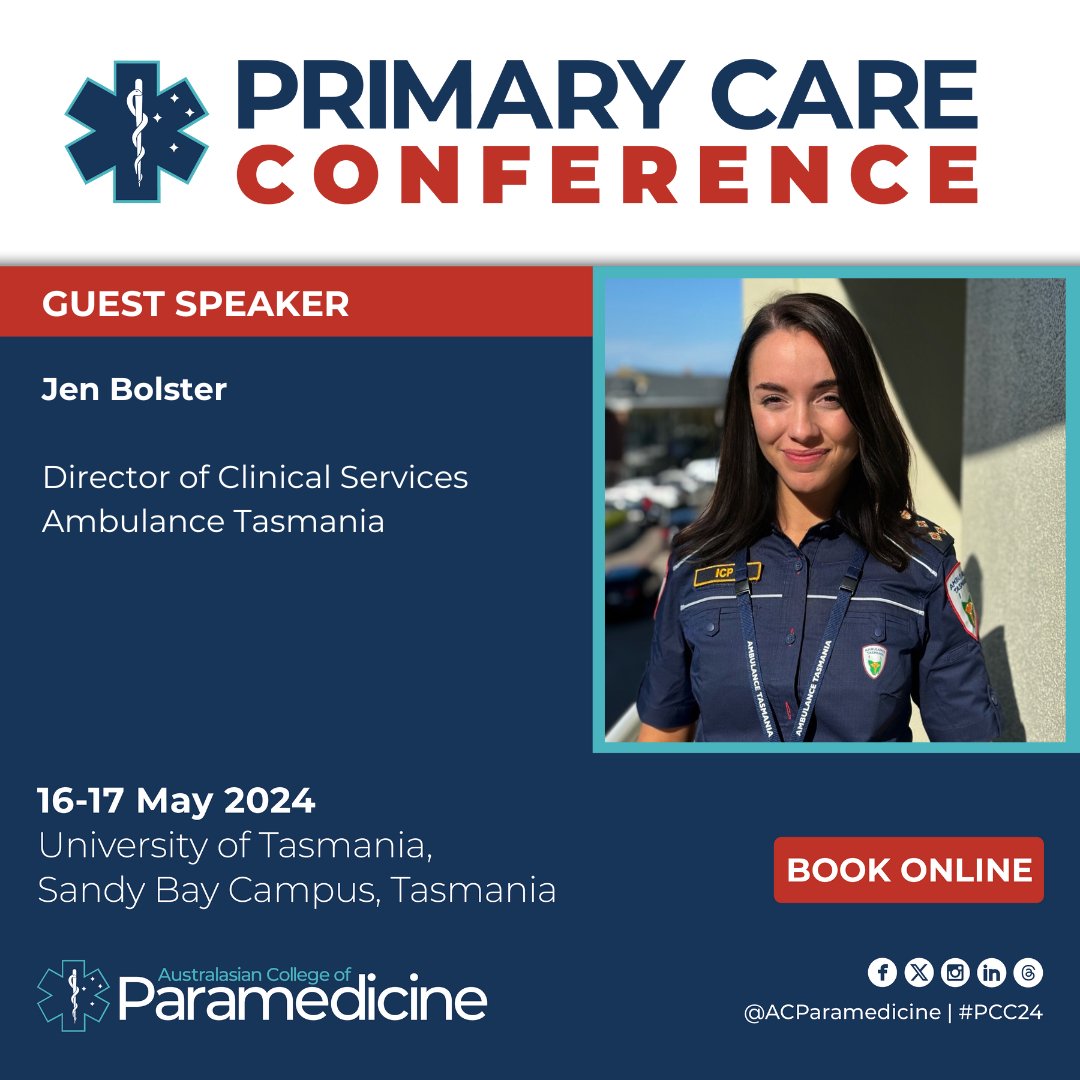 Joining us as a panelist at next month's Primary Care Conference is @jlynnbolster Jen, a former Paramedic Practice Leader in Canada, will join a panel discussing updates in the primary care space internationally. You can learn more about our speakers at paramedics.org/primary-care-c…