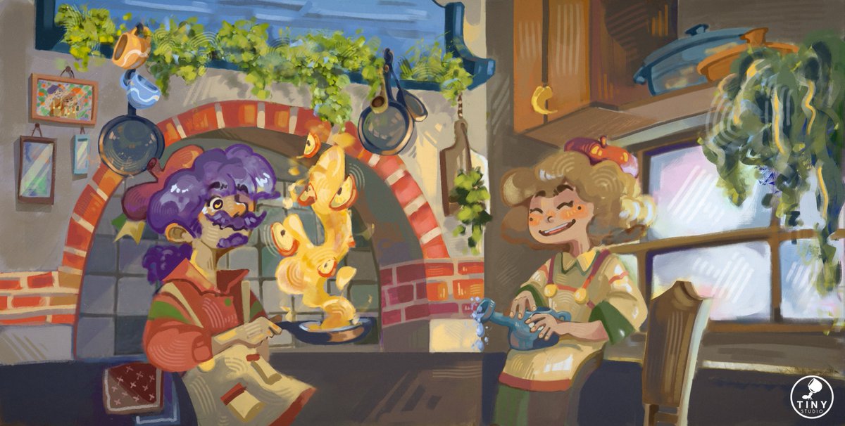 Chose promise, chose due ! Voici l'illustration complète que nous vous  teasions depuis une semaine. Vous ne les trouvez pas trop mignons  ensemble ?

#illustrationart #IndieGameDev #indiegame