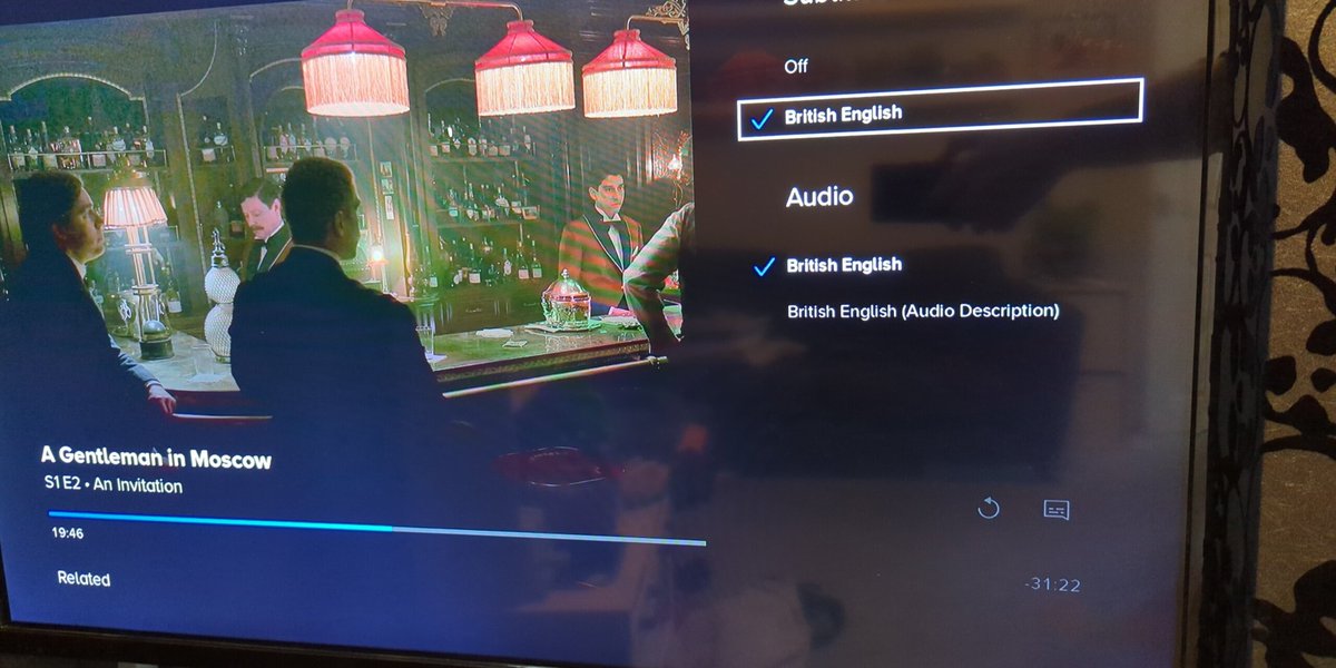 Just watching #AGentlemanInMoscow on <a href="/paramountplus/">Paramount+</a> and noticed that there are no alternative languages for subtitles. This strikes me as odd, any comment from <a href="/ParamountUK/">ParamountUK</a> or <a href="/ParamountPlusUK/">Paramount+ UK & Ireland</a> ?