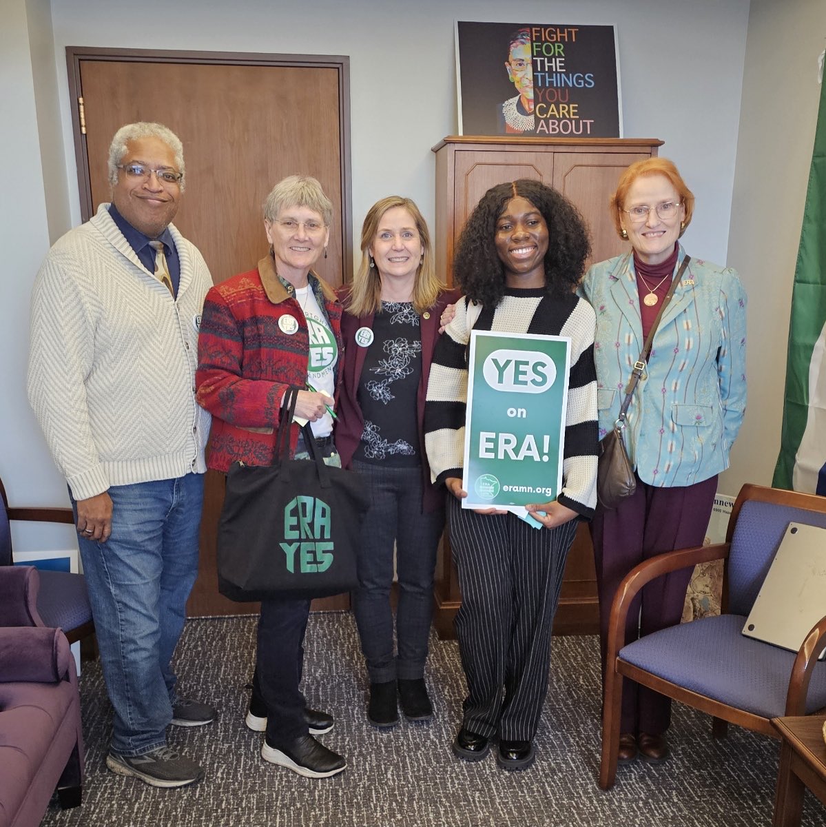 We say, “Today is a good day to advance the #ERA.” EVERY DAY IS THE RIGHT DAY TO DO WHAT’S RIGHT. ⁦@ERAMinnesota⁩ ⁦@ERACoalition⁩ ⁦@ERACaucus⁩ ⁦@LWV⁩ ⁦@LWVMinnesota⁩ ⁦@AAUW⁩ ⁦@YWCAMinneapolis⁩ ⁦@WomensFndnMN⁩ ⁦@mplsfoundation⁩