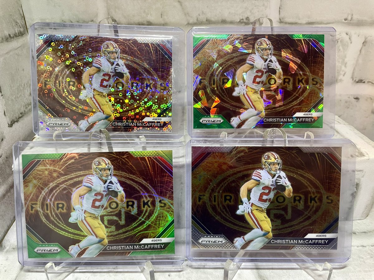 #ChristianMcCaffrey Fireworks lot
$16 shipped FINAL OFFER. 
#CMC #49ers #TheCardBoyz #TheHobbyFamily #thehobby #tradingcards #Whodoyoucollect 
@sports_sell @ILOVECOLLECTIN1 @CardboardEchoes @HobbyRetweet_ @CardHobbyRTs @SleepyCards_RT @CodiDaReposter