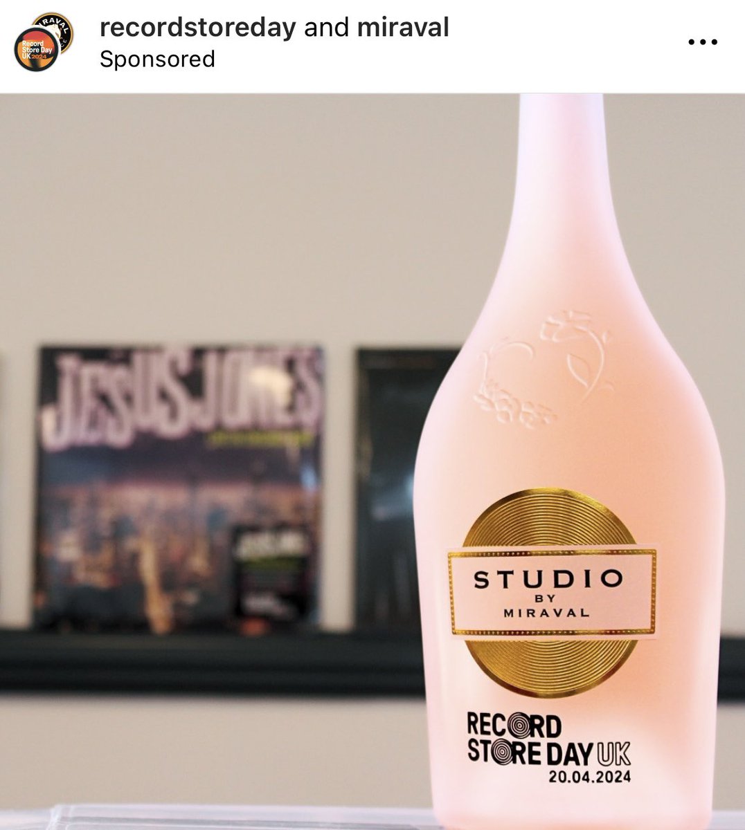 Spotted some subliminal advertising for the Jones’ on the @recordstoreday @miravalwines insta post @jesusjonesband