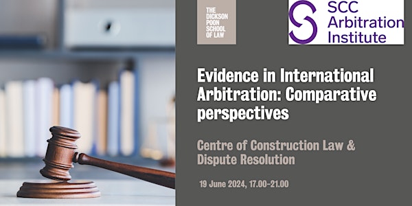 The Centre of Construction Law & Dispute Resolution and the SCC Arbitration Institute are bringing together leading international practitioners and academics to discuss salient issues of evidence in international arbitration. Register⬇️ kcl.ac.uk/events/evidenc… #KCLLaw #event