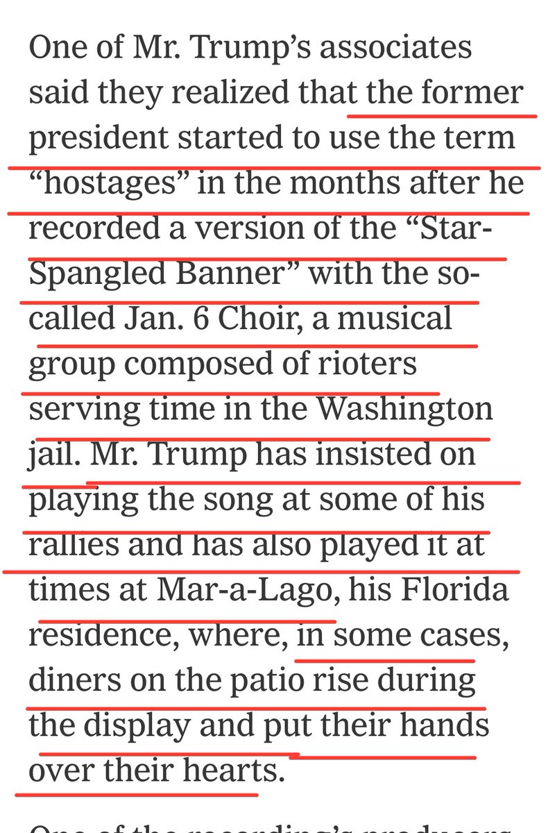 “There are some spectacles before which satire herself stands mute.” (Orwell) I think “the so-called Jan. 6 Choir, a musical group composed of rioters serving time in the Washington jail” has just shattered Orwell’s paradigm. Where do we go from here?🤦🏻‍♂️ nytimes.com/2024/04/13/us/…