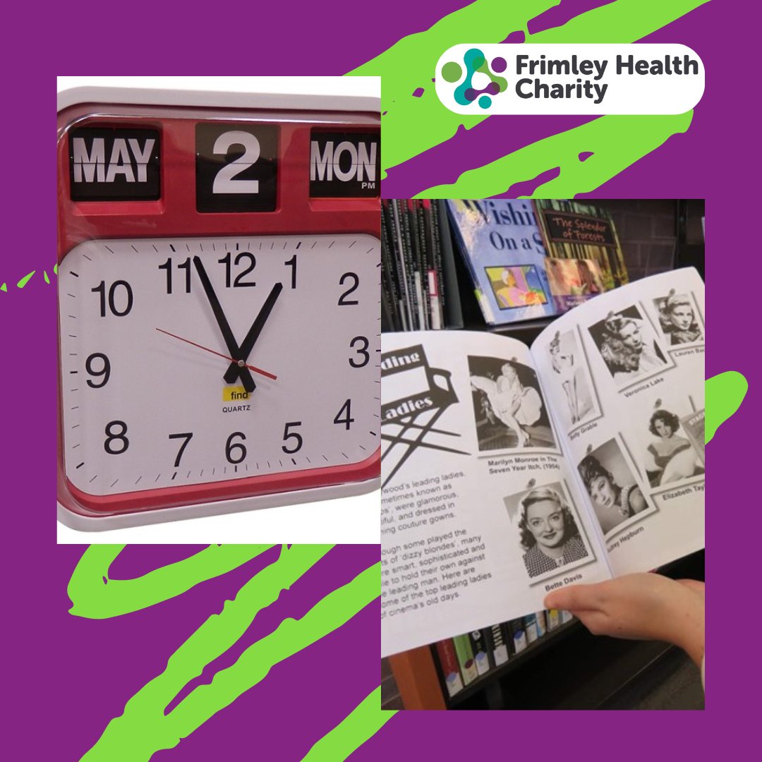 Thank you to the John Ackroyd Trust for their involvement in our Dementia appeal! It allowed us to purchase fantastic Dementia friendly picture books.
We were also able to buy Dementia clocks - their simple design &amp; high contrast display is recognisable by Dementia patients.